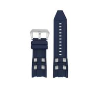 PNESHGTT 26mm Rubber Watch Strap Compatible Compatible With Invicta Russian Professional Divers Silicone Metal Pellet Men Bang Bracelet(Blue steel)