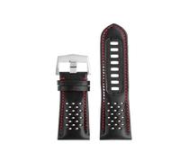 PNESHGTT Calfskin Leather Watchband 21mm Compatible With Omega Super Moon Dark Side Apollo 8 Series Men's 311.92 Watch Band Strap ..44 Bracelet(Red thread SK)