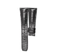 PNESHGTT Compatible With BAUME & MERCIER HAMPTON MOA10027 ALLIGATOR LEATHER WATCH STRAP(GREEN BLUE,21MM)