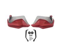 PNESHGTT Compatible With Benelli TRK702 TRK702X TRK 702 TRK 702X 2022 2023 Motorcycle Handguards Shield Guard Windshield Hand Wind Protection(Red Grey Set)