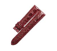 PNESHGTT Compatible with CARTIER W2601556 Alligator Leather Strap Compatible with W1259756(Coal Black,19mm)