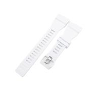 PNESHGTT Compatible With Casio GBA-800UC-2 GBA-800-7 GBD-800 Electronic Watch Resin Strap Black White Haze Blue Yellow Army Green(White)