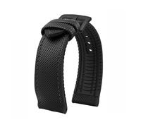 PNESHGTT Compatible With Citizen Tudor Series 11 Colors Unisex Nylon Rubber Bottom Strap 20mm 22mm 23mm Waterproof Watchband(Black-black pin,18mm-width)