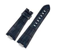 PNESHGTT Compatible With Convex End Cowhide Watchband Compatible With Tissot 1853 PRX Series Strap Belt T137.407 .410 Men's Bracelet Wrist 26x12mm(Blue A NO)