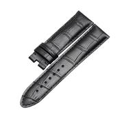 PNESHGTT Compatible With MONTBLANC STAR 4810 U0105858 / U0102378 COWHIDE/ALLIGATOR LEATHER WATCH STRAP(Black Yellow,22mm)
