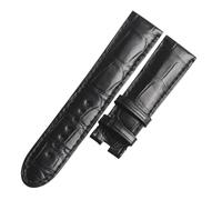 PNESHGTT Compatible With MONTBLANC STAR 4810 U0105858 / U0102378 COWHIDE/ALLIGATOR LEATHER WATCH STRAP(Coal Black,20mm)