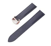 PNESHGTT Compatible With Nylon Strap Replacement Cartier London Key Foldover Clasp Black Royal Blue Men's And Women's 17 18 20mm Watch Accessories(Black Rose Buckle,13)
