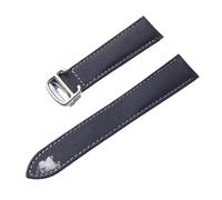 PNESHGTT Compatible With Nylon Strap Replacement Cartier London Key Foldover Clasp Black Royal Blue Men's And Women's 17 18 20mm Watch Accessories(Black ash silver,21)