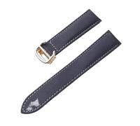 PNESHGTT Compatible With Nylon Strap Replacement Cartier London Key Foldover Clasp Black Royal Blue Men's And Women's 17 18 20mm Watch Accessories(Black grey gold,21)