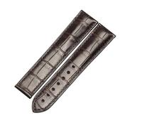 PNESHGTT Compatible With OMEGA DE VILLE, SEAMASTER SPEEDMASTER COWHIDE LEATHER WATCH STRAP(White Black,16mm)