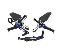 PNESHGTT Compatible With S1000RR Adjustable Foot Pegs Rearsets Compatible With BMW S 1000 RR S1000 RR S 1000RR 2019-2023 Motorcycle Heel Guard Protectors Accessories(Black)