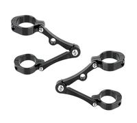 PNESHGTT Compatible with Superior-Headlight Bracket Mount Clamp Motorcycle Headlight Bracket Mount Clamp Headlight Mount Bracket Compatible with 39Mm-41Mm Black+Silv(Black)