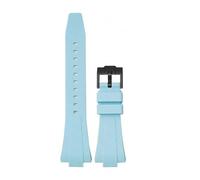 PNESHGTT Compatible With Tissot PRX 35MM/40MM Series Men Women Casual Fashion Replacement Rubber Strap + Quick Release Tools(Lightblue02,40mm-12mm)