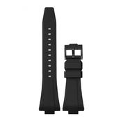 PNESHGTT Compatible With Tissot PRX 35MM/40MM Series Men Women Casual Fashion Replacement Rubber Strap + Quick Release Tools(Black02,35mm-11mm)