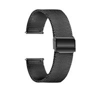 PNESHGTT Compatible With Titanium Watch Band Men Women Quick Release Mesh Watches Strap Metal Bracelet 18mm 19mm 20mm 21mm 22mm(Black,19mm)