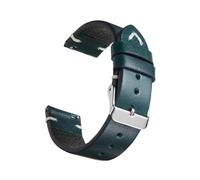 PNESHGTT Compatible With Wax Leather Watch Strap 18mm 19mm 20mm 22mm Vintage Band Black Blue Brown Available Handmade Watchband Accessories(Blue 1,18mm)