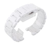 PNESHGTT Concave Ceramic Watch Strap 20mm 11mm 18mm 10mm 16mm 9mm Band Bracelet Compatible With Gucci Omega GC Guess Dior Pasha(White,18-10mm)