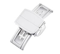 PNESHGTT High- Precision Buckle 16mm 18mm Stainless Steel Folding Compatible With Patek Strap Compatible With Philippe Clasp 5167(Silver,16mm Mark)