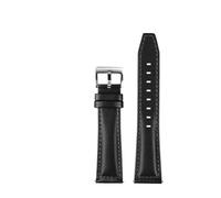 PNESHGTT Leather Strap 21,22mm Compatible With Longines SPIRIT Rolex Black,Green Water Ghost Omega SEAMASTER 300 Italian Cold Watch(A-Black Silver,21mm)