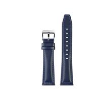 PNESHGTT Leather Strap 21,22mm Compatible With Longines SPIRIT Rolex Black,Green Water Ghost Omega SEAMASTER 300 Italian Cold Watch(A-Blue Silver,22mm)