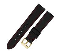 PNESHGTT Nylon Watchband Compatible With I-WC S-eiko Swristband Canvas Durable Sport Watch Strap ComCompatible Withtable Leather Bottom 16mm 18mm 20mm 22mm 24mm(Bk-red gold buckle,16mm)