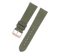 PNESHGTT Nylon Watchband Compatible With I-WC S-eiko Swristband Canvas Durable Sport Watch Strap ComCompatible Withtable Leather Bottom 16mm 18mm 20mm 22mm 24mm(Green rose bcukle,19mm)