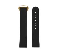 PNESHGTT Unisex 20mm Fluororubber Watch Bands Butterfly Clasp Quick Release Rubber Strap Compatible With Omega Seamaster Speedmaster(Black-Buckle3)