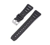 PNESHGTT Watch Band Compatible With Casio Straps Accessorise CA-53W CA-61W FT-100W W-520U W-720G Tpu Soft Watchband 20mm Wristband Belt FT100W(18mm)