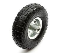 Pneumatic 10'' Inch Sack Truck Barrow Trolley Wheel With 4.10/3.50-4 Tyre 2 Ply 16mm Bore Bearings 54.3mm Hub Complete With Bearings