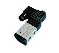 Pneumatic 3 Way 1/4" BSP Air Solenoid Valve 3V210-08 24V DC 12V 110V AC 220V 3V110-06 3V310-10 3V410-15 3/2(Green)