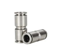 Pneumatic Accessories Brass Nickel Plated 4mm 6mm 8mm 10mm 12mm OD Hose One Touch Push Straight Quick Connector Reducer(PUT-6mm)