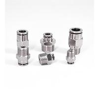 Pneumatic accessories Pneumatic Connectors M5 1/8" 1/4" 3/8" 1/2" BSPT Male Nickel Plated Brass Push In Quick Connector Release Air Fitting Plumbing Quality pass ( Color : 6mm , Specification : 1/4" )