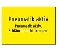 Pneumatic Active - Pneumatic Active - Do Not Separate Hoses - Sticker A2: 594 x 420 mm - Without Graphics, Text Only