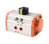 Pneumatic Actuator AT40 AT52 GT52 GT63, 90 Degree Rotary Double Acting Valve Motor for Ball Butterfly Valves, Aluminum Alloy Body Industrial Automation(GT63)