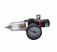 Pneumatic AFR2000 Pressure Regulator Compressor Reducing Valve Oil Water Separation Gauge Switch 1Pcs(AFR2000 ADD PC8MM,Copper)