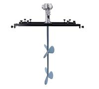 Pneumatic Agitator, Automatic Paint Stirring Machine with Support Hanger, Plastic Lined Impeller, Suitable for Stirring and Mixing of Strong(Three)