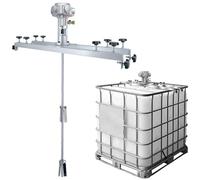 Pneumatic Agitator for IBC Tank, 1 Ton 3/4HP Paint Mixer, Paint Stirring Machine, Air Agitators, Folding Propeller, for Ink Dissolver Agitator