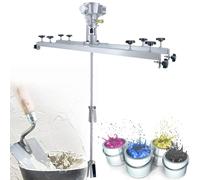 Pneumatic Agitator for IBC Tank, 3/4HP Mixer with Folding Propeller, 2600RPM No-Load for Paint and Ink Dissolving, Adjustable Size Agitator Machine