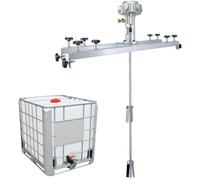Pneumatic Agitator IBC Mount for IBC Tank, Electric Mixer, 3/4HP, Speed 0-2500RPM, 1000L Stirring Capacity, Folding Propeller with Hanger, Paint Mixing Machine