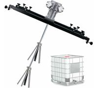 Pneumatic Agitator Mixer for Tanks and Drums, IBC Air Agitator with Folding Propeller and Support Hanger, 1000L Mixing Capacity,ixing Rod