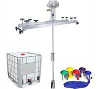 Pneumatic Air Agitator Paint Stirring Machine, 1 Ton Folding Mixer with Support Hanger for Viscous Liquid Coatings and Ink Mixing