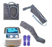 Pneumatic Air Compression Leg Massager, 6 Cavity Lymphatic Drainage Kneading Massage for Arm Waist Leg Lymphedema Circulation Swelling Relax Pain Relief - Timed & Adjustable Pressure (6 Chambers