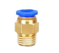 Pneumatic Air Connector 10/50PCS Pneumatic Fitting Air Connector PC 4mm 6mm 8mm 10mm 12mm Thread 1/8" 1/4" 3/8" 1/2" Hose Fittings Pipe Quick Connectors(PC4-01,100 PCS)
