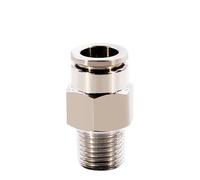 Pneumatic Air Connector 5Pcs 304 Stainless Steel Pneumatic Hose Fitting PC PB PCF PL PMF SL PLF PH Air Tube Connector 1/8 1/4 3/8 1/2(12-03 (12mm-3l8),PLF)