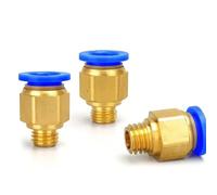 Pneumatic Air Connector Fitting PC PCF 4/6/8/10/12mm Thread 1/8 1/4 3/8 1/2 Hose Fittings Pipe Quick Connectors 1Pcs(10-04,PCF)
