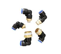 Pneumatic Air Connector Fitting PC PCF SL PL PB 6/8/10/12mm Hose Thread 1/8 1/4 3/8 1/2 Fittings Pipe Quick 1Pcs(8-02,PCF)