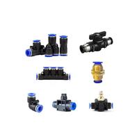 Pneumatic Air Connector Pneumatic Fittings Pipe Connector Air Quick Release Coupling 4mm 6mm 8mm 10mm 12mm Hose Fitting Connectors(PM,14MM)
