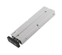Pneumatic Air Cylinder Double Rod Double Shaft, 20mm Bore 150mm Stroke Aluminum Alloy Cylinder, Fine Workmanship with Hard Oxidation, Compact Structure for Industrial