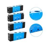 Pneumatic Air Hand Lever Operated Valve, Manual Control 2/3 Position Push-Pull Aluminum Body Air Flow Direction Controller for Work(4A120-06)