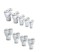 Pneumatic Air Hose Fitting Tube Fittings Line Connector Pipe Connection 3 Way Y Shape PY 4MM 6MM 8MM 10MM 12MM 12 10 8 6 4 5Pcs(PYG6-4)